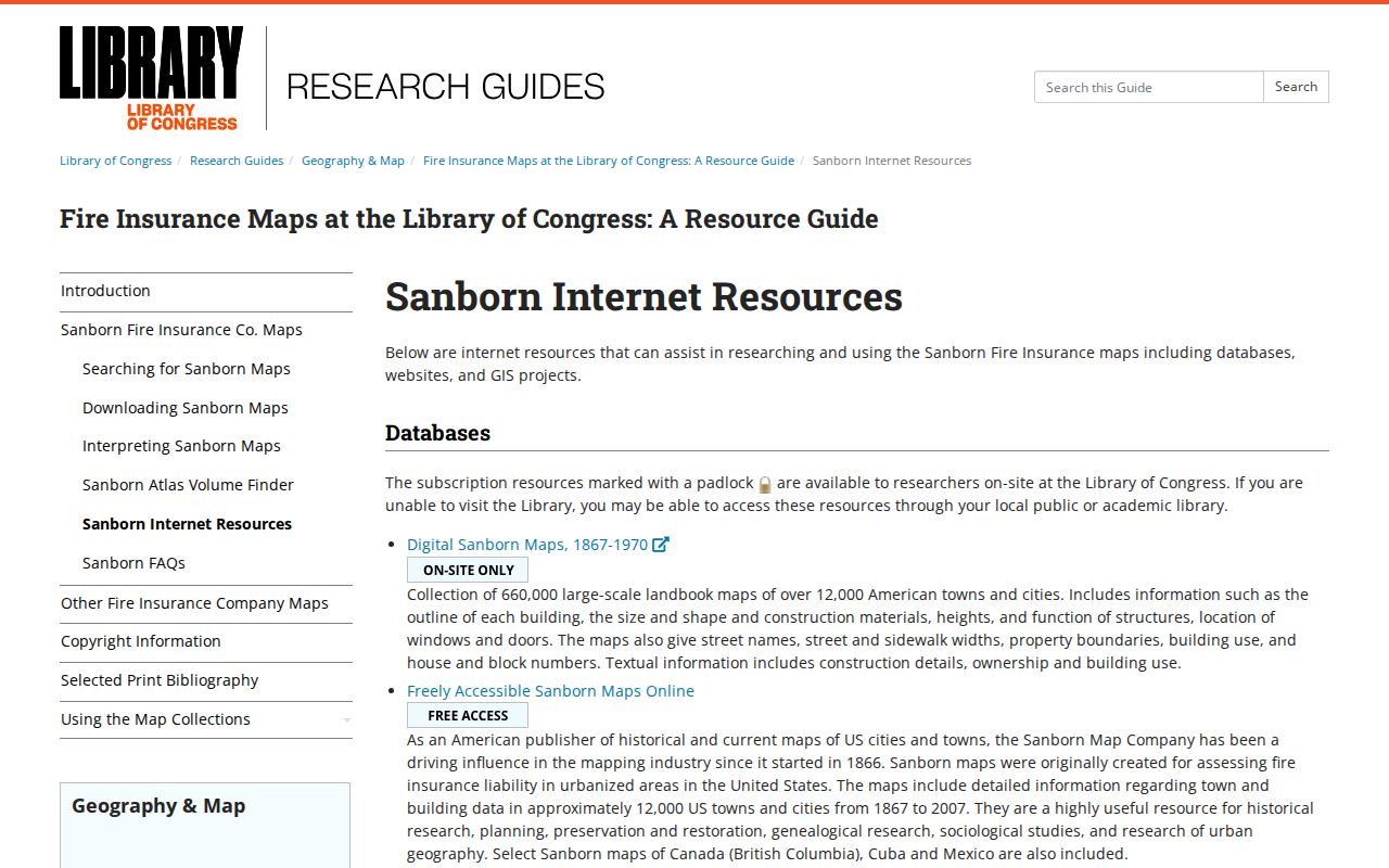 Sterling previous residents research using the Library of Congress house history guide