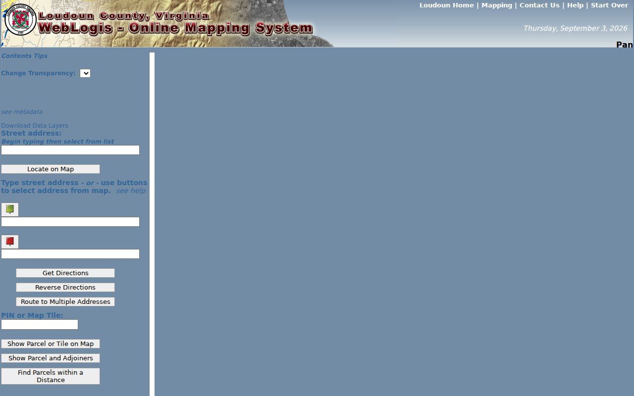 Sterling neighbors lookup with WebLogis adjoining parcel tools